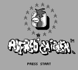 Alfred Chicken (Europe) Title Screen